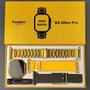 Imagem de Smartwatch com foto personalizada, G9 Ultra Pro Gold Original IP67 a prova da agua NFC 49mm 3 pulseiras - G9 Gold