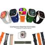 Imagem de Smartwatch Hw Ultra 2 AMOLED 8 in 1 Série 9 49mm  Lançamento Com Chat Gpt 7 Pulseiras e Case