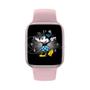 Imagem de Smartwatch Hw22 Rosa Troca Pulseira Android Ios Cardíaco