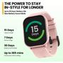 Imagem de Smartwatch Original Zeblaze Gts 3 Global Pink Pulseira Mesh