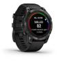 Imagem de Smartwatch Relógio Garmin Fenix 7 Pro Safira Solar Cinza Carbono DLC Titânio c/ pulseira Preta AS com Monitor Cardíaco de Pulso com GPS 47mm