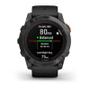Imagem de Smartwatch Relógio Garmin Fenix 7X Pro Solar Cinza c/ pulseira preta EMEA/AUS/NZ/AFR/SA com Monitor Cardíaco de Pulso com GPS 51mm