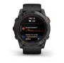 Imagem de Smartwatch Relógio Garmin Fenix 7X Pro Solar Cinza c/ pulseira preta EMEA/AUS/NZ/AFR/SA com Monitor Cardíaco de Pulso com GPS 51mm