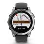 Imagem de Smartwatch Relógio Garmin Fenix E Aço Inoxidável com Pulseira de Silicone Preta 47mm