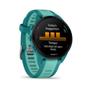 Imagem de Smartwatch Relógio Garmin Forerunner 165 Music Turquesa/Azul WW com Monitor Cardíaco de Pulso e GPS 43mm