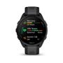 Imagem de Smartwatch Relógio Garmin Forerunner 165 Preto e Cinza Ardosia WW com Monitor Cardíaco de Pulso e GPS 43mm