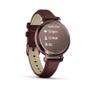 Imagem de Smartwatch Relógio Garmin Lily 2 (2024) Bronze Pulseira Amora de Couro com Monitor de Atividades