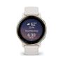Imagem de Smartwatch Relógio Garmin Vivoactive 5 Dourado com pulseira de silicone Marfim com Monitor Cardíaco de Pulso com GPS 42mm