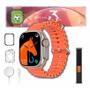 Imagem de Smartwatch Series 10 Ultra W69+ Ultra 3 Prova de Agua Plus Nfc Super Amoled 2GB Laranja