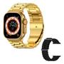 Imagem de Smartwatch Ultra 24k Gold Original 2 Pulseiras Com Nfc