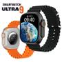 Imagem de Smartwatch Ultra 9 U9 Serie 9 Ligaç. Rede Social+Saúde GPS + Puls. Metal+Película