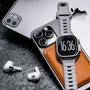 Imagem de Smartwatch ULTRA Watch X Série WS 10 / 5 Pulseiras / Lançamento 2025 / Monitor de Saúde / NFC GPS tracking / 100 modos esportivos 49mm  