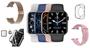 Imagem de Smartwatch W28 Pro Watch 8 45mm Relógio Feminino Unissex Kit Acessorios Bluetooth Android iOS