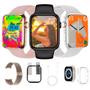 Imagem de Smartwatch W59 Mini Relogio P/Pulso Fino Original C/2 Pulseira Pelicula Case Android iOS Bluetooth