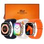 Imagem de Smartwatch W69 Ultra Mini Lançamento C/Nf Android iOS Bluetooth Com Pulseira Extra Case Pelicula