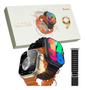 Imagem de Smartwatch W69 Ultra Pro Preto Series 9 Amoled Nfc+pulseira Alpine Controla Música e Passos