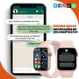 Imagem de Smartwatch Watch 9 Pro Rosa Inclusas 2 Pulseiras Comando de Voz e Siri Estilo e Tecnologia Masculino e Feminino A Prova 