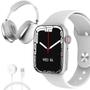 Imagem de Smartwatch Watch Series 9 PROMAX + Fone Bluetooth Pro 9 + 2 Pulseiras NFC android e iOs inteligente
