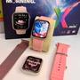 Imagem de Smartwatch Watch X Mini 41mm Feminino 2024 com  2 Pulseiras, Monitor de Saúde, GPS, NFC e Modos Esportivos para Corrida e Academia