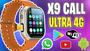 Imagem de Smartwatch x9 call 4g android 8.1 play store wifi entrada para sim card gps e nfc