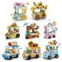 Imagem de Snack Street Assembled Building Blocks Toy Set, Criativos, Food Series, Desktop Decoration, Bonito