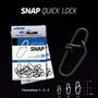 Imagem de Snap De Pesca Quick Lock N3 - 35Kg 77Lb Cart. 20Pçs Marine