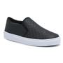 Imagem de Sneaker Slip On Feminino Tênis Casual Versátil Sola Alta Flat Emborrachada Confortável Leve