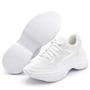 Imagem de Sneaker Tênis Chunk Feminino Branco Caminhada  sola alta confortavel  Flatform