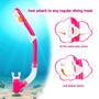 Imagem de Snorkel seco EXP VISION Ultimate para crianças com válvula seca rosa