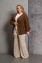 Imagem de Sobretudo Feminino Comprido Tricot Mousse Premium Plus Size