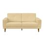 Imagem de Sofa 03 Lugares Capri 180cm Suede Marfim D'monegatto