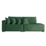 Imagem de Sofá 2 3 4 Lugares Modulado Almofada Solta Molas Istambul BD Suede Verde 2,7m