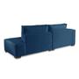 Imagem de Sofá 2 3 4 Lugares Modulado Almofada Solta Molas Istambul BE Suede Azul 2,7m