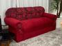 Imagem de Sofá 2 e 3 Lugares Vermelho com Floral 608/16 Viena