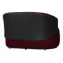 Imagem de Sofá 2 Lugares Beatriz com Composê material sintético Preto Suede Bordo - Vallisa Decor