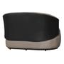 Imagem de Sofá 2 Lugares Beatriz com Composê material sintético Preto Suede Cappuccino - Vallisa Decor
