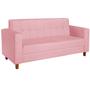 Imagem de Sofá 2 Lugares Denver Suede Rosa Bebê - ADJ Decor