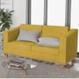 Imagem de Sofá 2 Lugares Europa Suede Amarelo AM Decor