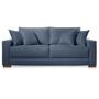 Imagem de Sofá 2 Lugares Fixo Living Hotello Suede Azul 1,80m