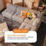 Imagem de Sofá 2 lugares Modular  Sofá na Caixa em Boucle com 2 Módulos 1,72m