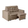 Imagem de Sofá 2 Lugares Retrátil Lubeck Plush Suede Bege 140 cm