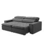 Imagem de Sofa 2 Lugares Retratil Reclinavel Atenas 1,60 M Suede Cinza