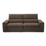 Imagem de Sofa 2 Lugares Retratil Reclinavel Atenas 1,60 M Suede Marrom