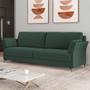 Imagem de Sofá 2 Lugares Sala de Estar Living 164cm Álamo M03 Veludo Verde Musgo - Lyam Decor