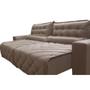 Imagem de Sofá 2,12m Retrátil e Reclinável com Molas Cama inBox Plus Tecido Suede Velusoft Bege
