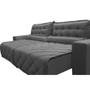 Imagem de Sofá 2,42m Retrátil e Reclinável com Molas Cama inBox Plus Tecido Suede Velusoft Cinza