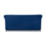 Imagem de Sofá 3 Lugares Abruzzo Suede Azul Marinho 200 cm
