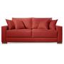 Imagem de Sofá 3 Lugares Fixo Living Hotello Suede Vermelho 2,00m