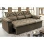 Imagem de Sofá 3 Lugares Retrátil e Reclinável Cama inBox Compact 2,00m Velusoft Castor