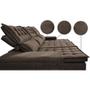 Imagem de Sofá 3 Lugares Retrátil e Reclinável Cama inBox Senses 2,00m Velusoft Café